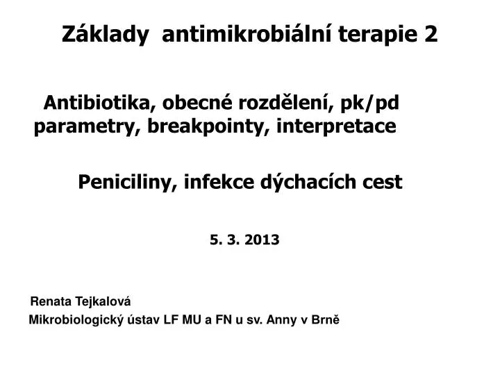 z klady antimikrobi ln terapie 2
