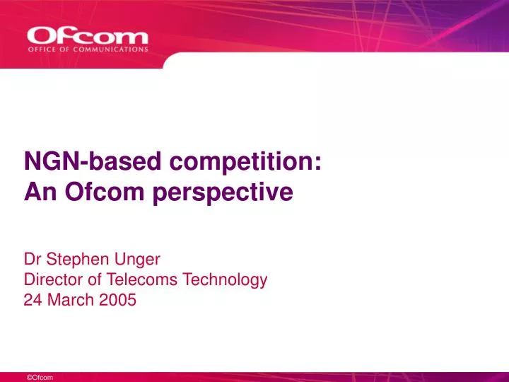 ngn based competition an ofcom perspective