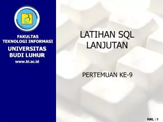 latihan sql lanjutan