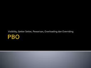 visibility getter setter pewarisan overloading dan overriding
