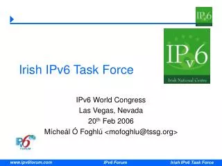 Irish IPv6 Task Force