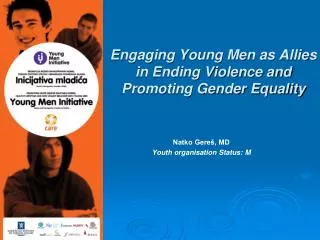Engaging Young Men as Allies in Ending Violence and Promoting Gender Equality