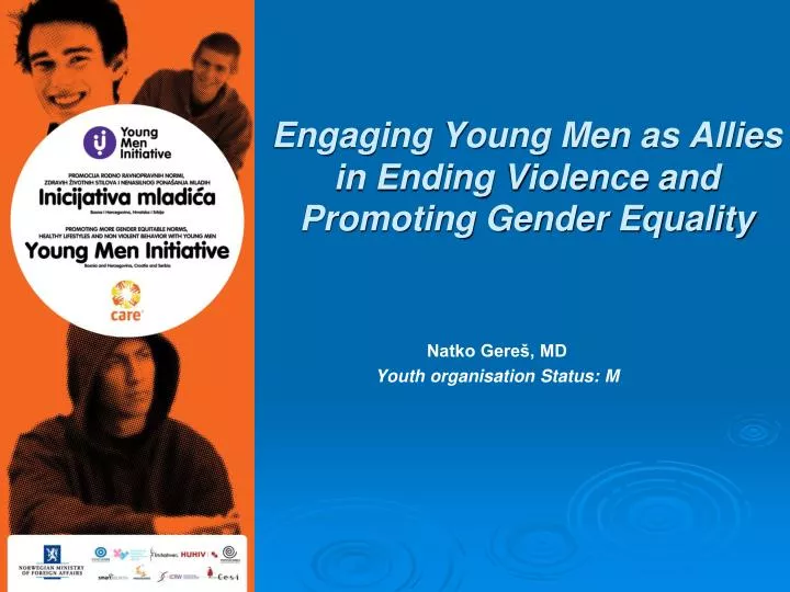 engaging young men as allies in ending violence and promoting gender equality