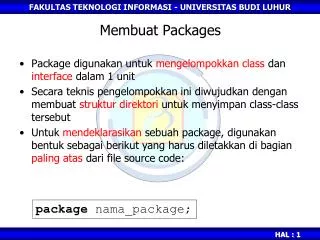 membuat packages