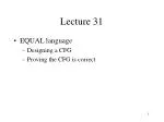 Lecture 31 - slide 1