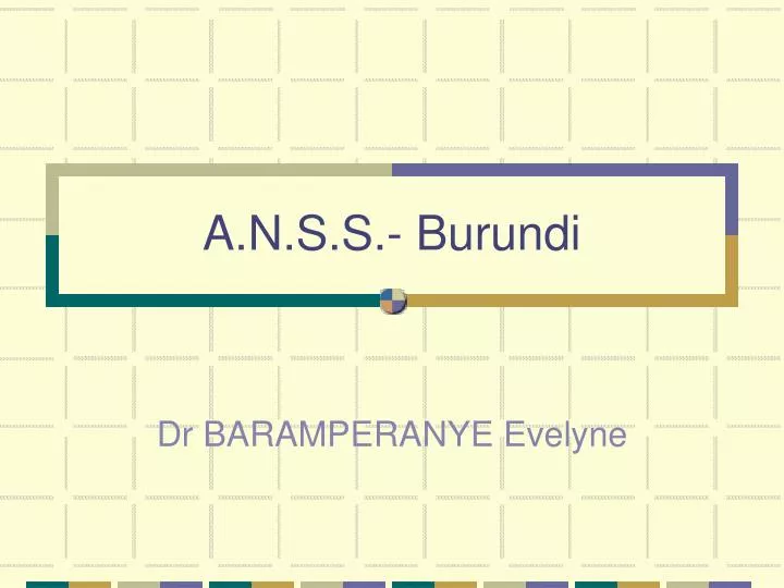 a n s s burundi