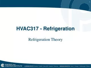 HVAC317 - Refrigeration