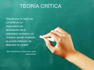 teor a cr tica