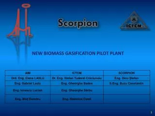 NEW BIOMASS GASIFICATION PILOT PLANT