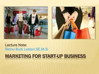 Marketing for start-up business
