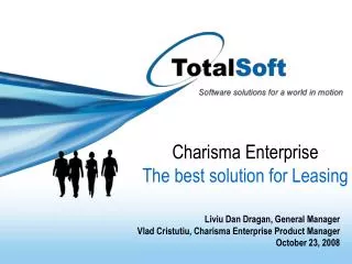 Charisma Enterprise The best solution for Leasing