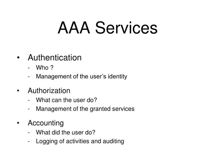 aaa services