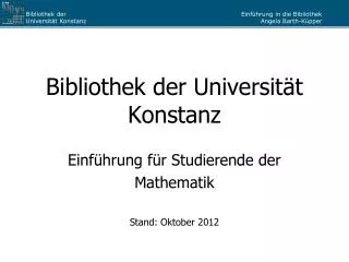 bibliothek der universit t konstanz