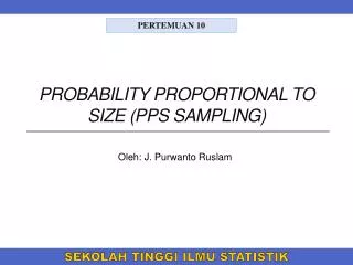 probability proportional to size pps sampling