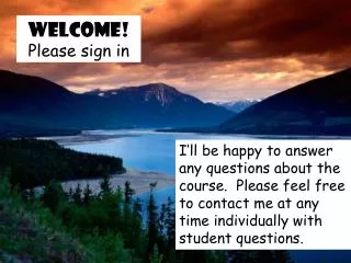 Welcome! Please sign in