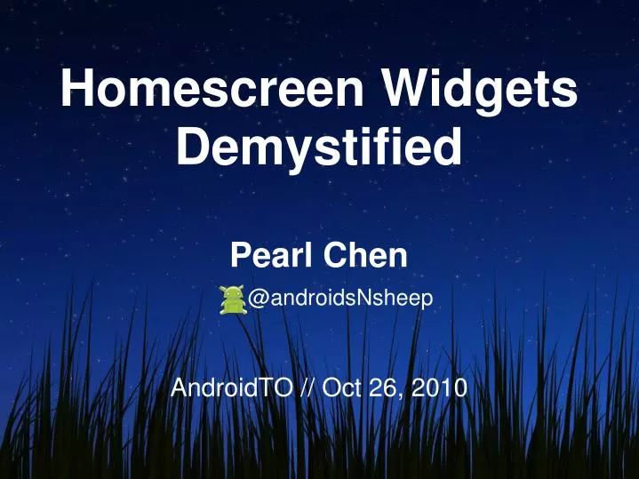 homescreen widgets demystified