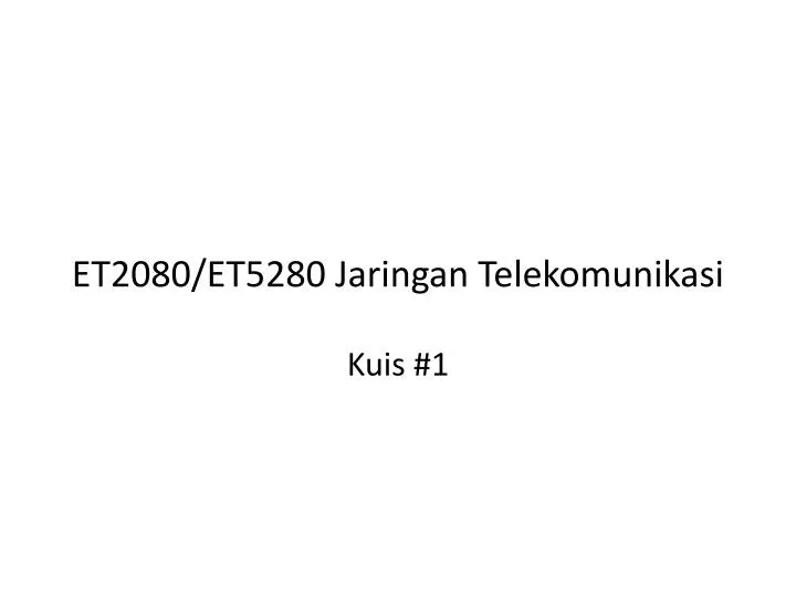 et2080 et5280 jaringan telekomunikasi