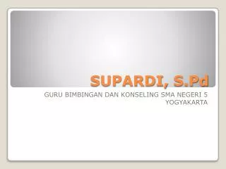 supardi s pd
