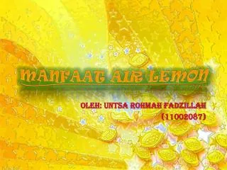 manfaat air lemon