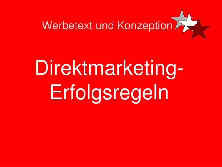 werbetext und konzeption