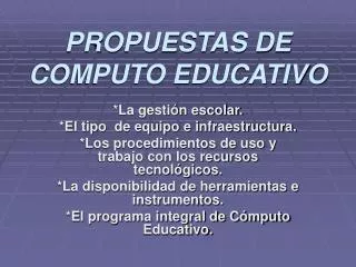 propuestas de computo educativo