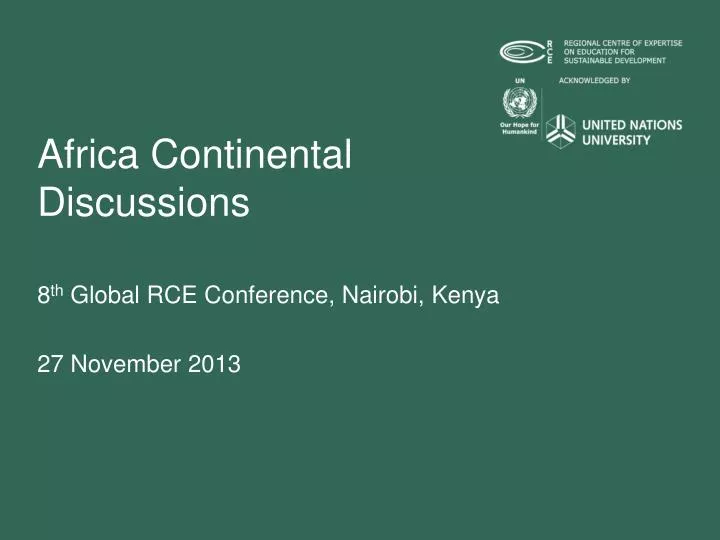 africa continental discussions