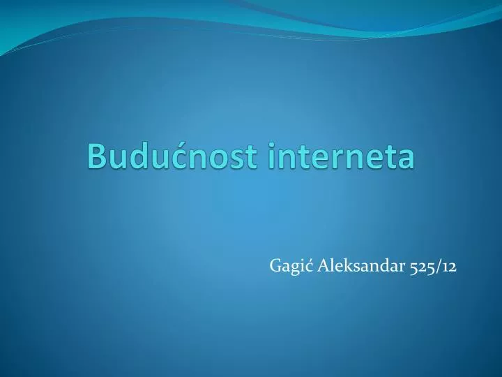 budu nost interneta