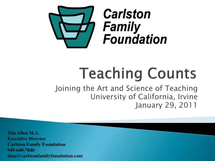 teaching counts