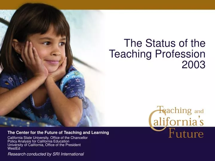 the status of the teaching profession 2003
