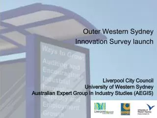 Outer Western Sydney Innovation Survey launch