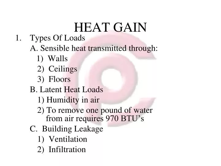 heat gain