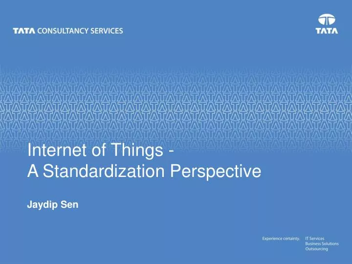 internet of things a standardization perspective