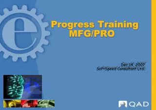 Progress Training MFG/PRO