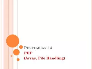 pertemuan 14