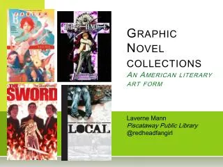 Graphic Novel collections An American literary art form