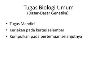 Tugas Biologi Umum