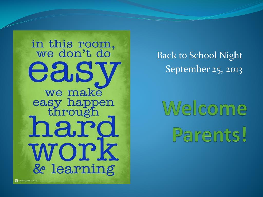 PPT - Welcome Parents to Mrs. Woronicak's Math Class - Back to School ...