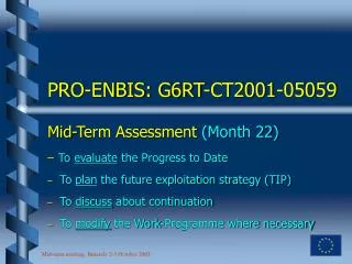 PRO-ENBIS: G6RT-CT2001-05059