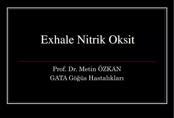 exhale nitrik oksit