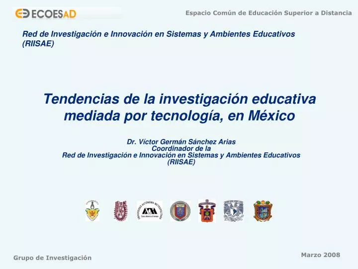 tendencias de la investigaci n educativa mediada por tecnolog a en m xico