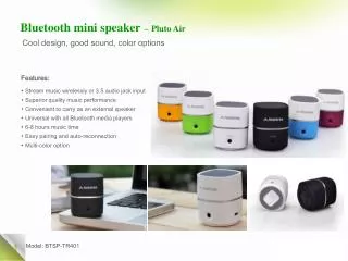 Bluetooth mini speaker – Pluto Air