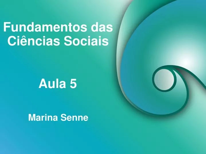 fundamentos das ci ncias sociais