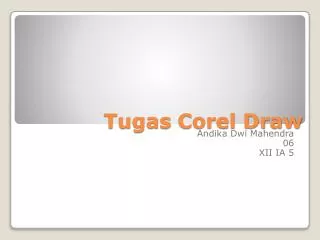 tugas corel draw