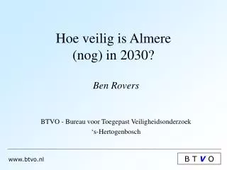 hoe veilig is almere nog in 2030