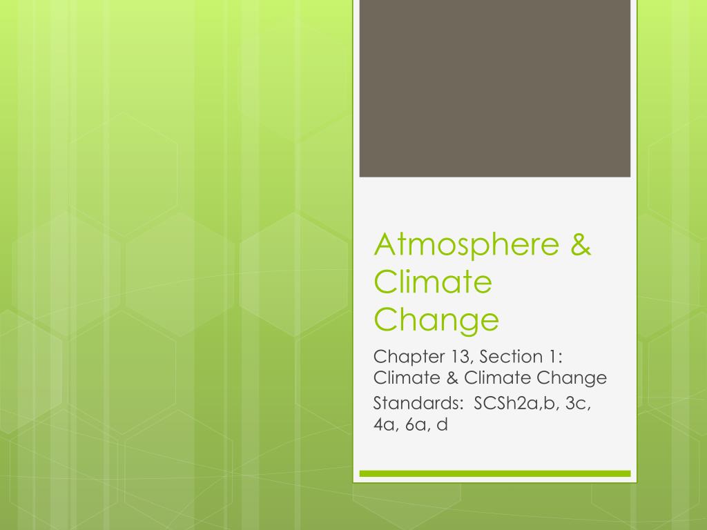 PPT - Atmosphere & Climate Change PowerPoint Presentation, free ...