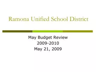 Ramona Unified School District