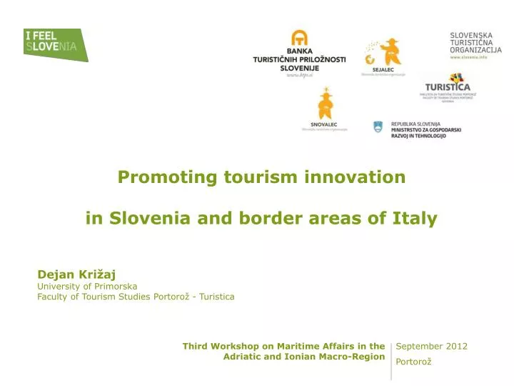 promoting tourism innovation in slovenia and border areas of italy