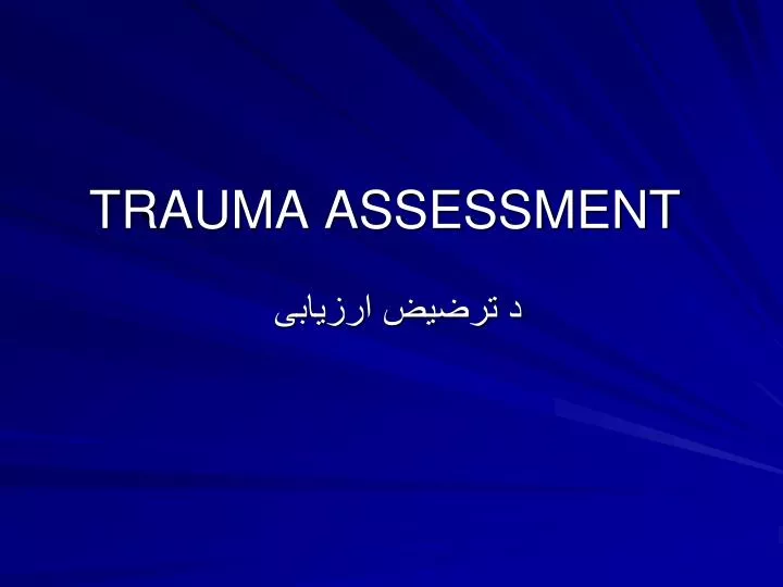 trauma assessment