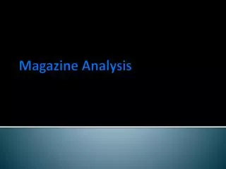 magazine analysis