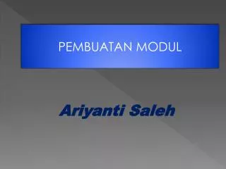 Ariyanti Saleh